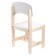 Wooden chair, children's, adjustable, white color