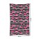 Decorative panel with photo printing "hearts and strips", vertical, size 100x150 cm
