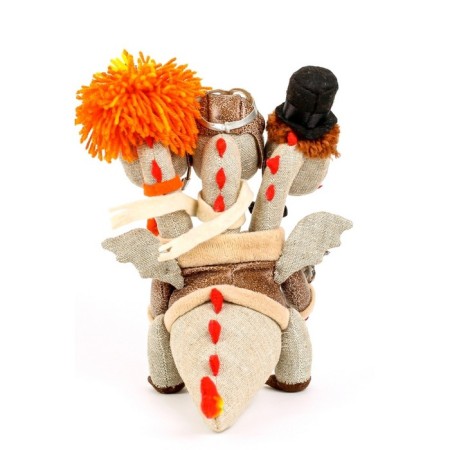 Set for the manufacture of a textile toy "Snake Gorynych" height - 21.5 cm-3