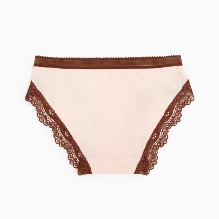 Panties female slips, beige color, rr 46-48-2