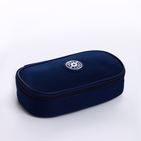 Style cosmetic bag, 21.8*12.5*6, lightning department, blue