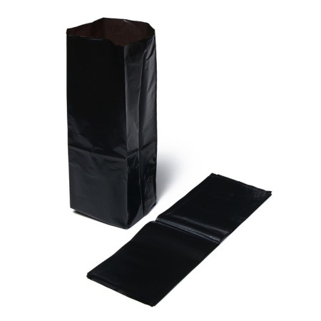 Package for seedlings, 10 l, 14 × 45 cm, polyethylene 120 μm thick, with perforation, black, Greengo