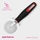 A knife for pizza and dough Digma, 19.5 cm, d = 5.8 cm, black color
