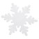 New Year's snowflake for decoration, cold heart