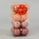 Set of balls Plastic D-4 cm, 16 pcs "Melody" Pattering Cod, Pink Orange