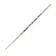Synthetic brush, round, hard, shortened insert, rubloff series 1310 No. 2, short handle is saturated with varnish, yellow clip