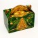 Gift box "Festive silk bended" New Year's suitcase medium 20 x 12 x 19 cm 1065302