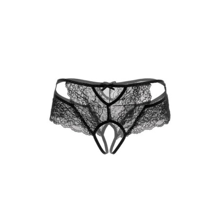 Erotic lace panties with EROLANTA access, black, size 50-52-7