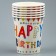 Paper glasses "Happy birthday", 6 pcs.