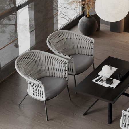 Haugen launge-pendle, 660 × 640 × 720 mm, dark gray / light gray color-8