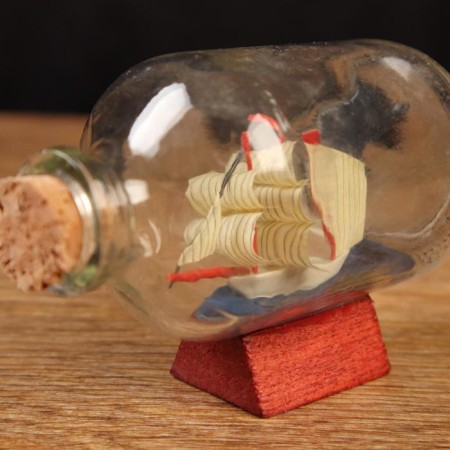 The souvenir ship "Alexander", in a bottle, horizon. 7.5*4*5cm-1