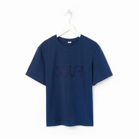 T-shirt male Minaku "Fuck" Blue color, rn 50-5
