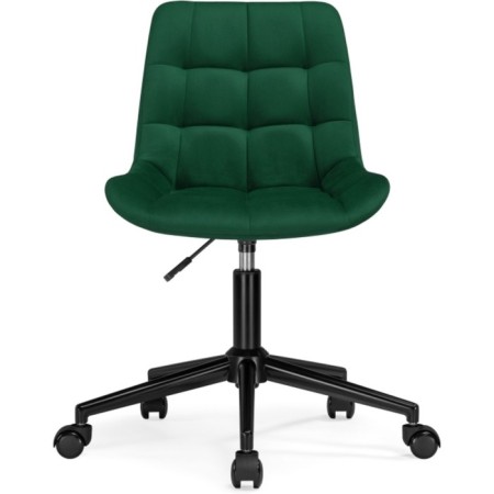 Computer chair Chester Metal/velor, black/green 49x60x84 cm-1