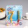 Set a candle for a cake digit 7 giant, gold, with a fountain, 9.5 cm