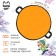 Ice -cat -cat, d = 60 cm, thickness 2 cm, orange color