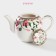 Teapot porcelain harness "Blanco", 800 ml, white color