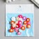 A set of buttons of decorative plastic "Flower flowers" (set 22 pcs) 1.5x1.5 cm