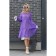 Female dress, size 44, purple color