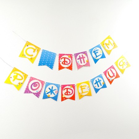Paper garland on the film "Happy Birthday", balls-2