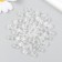 Beads for creativity plastic "Balls with different faces - crystal" D = 0.8 cm set 20 grams