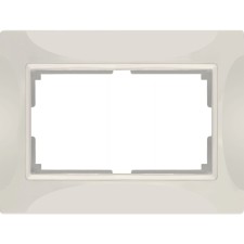 Рамка для двойной розетки  WL03-Frame-01-DBL, цвет слоновая кость