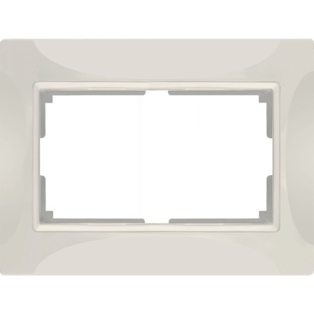 Frame for a double outlet WL03-FRAME-01-DBL, ivory color