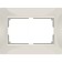 Frame for a double outlet WL03-FRAME-01-DBL, ivory color