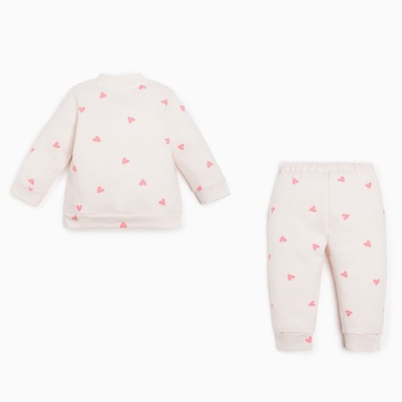 Set: jumper and pants crumb I am a "bunny", height 86-92 cm, beige color-5