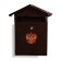 Mail box with a lock, vertical, "house-elit", brown