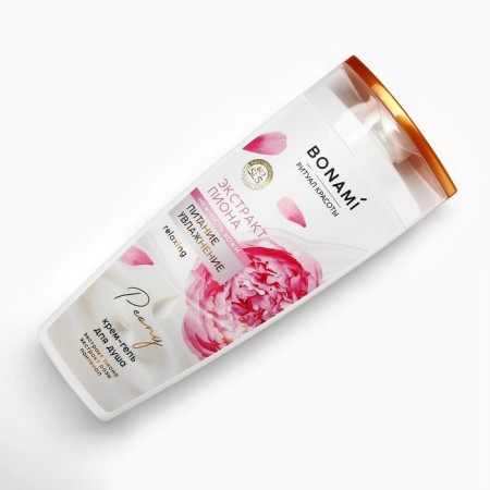 Shower gel, moisturizing and nutrition, 250 ml, peony and rose aroma, bonami-1