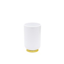 Alba glass, white/gold color
