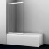 Shower curtain for the bath Wasserkraft Main 41S02-80 Wasserschutz, 800x1400 mm, sliding
