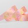 Satin ribbon "Pink geometry", 25 mm × 23 ± 1 m, pink color