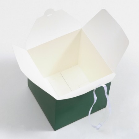 Folding emerald box, 14 x 14 x 14 cm-2