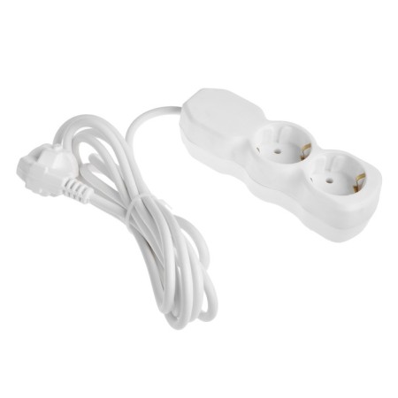 Extension cord Luazon Lighting Eco, 2 sockets, 2.7 m, 16 A, 3500 W, PVS 3x1 mm2, s/k-1