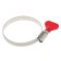 Clamp with the "lamb" Zein English, diameter 40-60 mm, width 9 mm, stainless steel