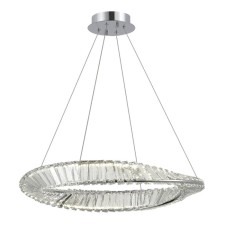 Suspension lamp ST LUCE. SL6204.101.01. Ritorto. 1x32 W, LED, 4000K, 2720 LM, 60x60x80 cm, chromium color