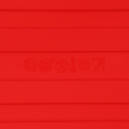 Baking uniform “Bread”, silicone, 25.5 × 13 × 5 cm, intra -size 20.5 × 11 cm, red color-6