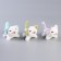 Soft toy "cat" on a key fob, 13 cm, color mix
