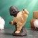 Figure "Buddha Karatist", 7x9 cm, yellow