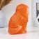 Piggy bank "Small kitten" red, 16x12cm