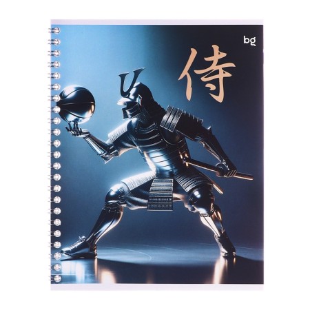 Notebook of 48 sheets in a cage, on a crest, "armor", cover covering cardboard, mix-3