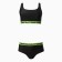 Separate swimsuit, black/light green color, size 42