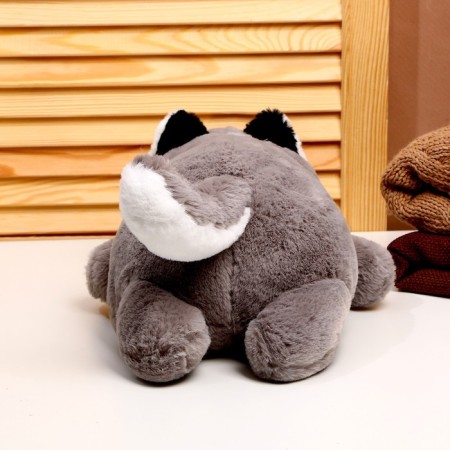 Soft toy "Husky shy", size 35 cm, color gray-4