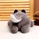 Soft toy "Husky shy", size 35 cm, color gray