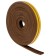 Window seal, profile E, on an adhesive base, brown, in a package of 10 m