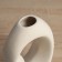 VAZA Ceramics Table "CRARI" D-3 cm, 21x14 cm, beige