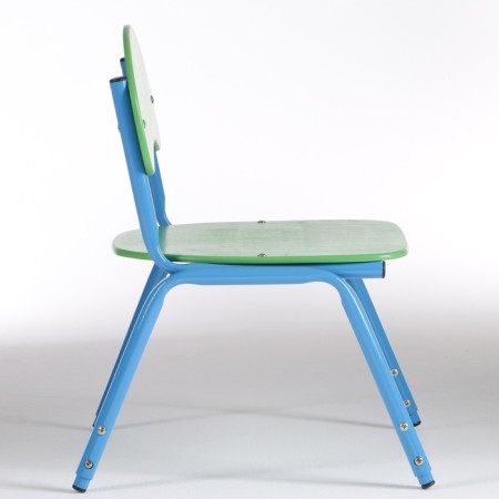 Children's stool stacked Sema Gr.1-3, Green/Blue-1
