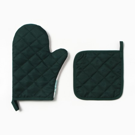 Kitchen "succulent" mittens-output 20x27cm, take 17x17cm 100% p/e-2