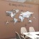 Interior stickers "World Map", mirror, decor on the wall, panel 100 x 180 cm